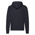 Deep Navy - Back - Fruit of the Loom Unisex Adult Lightweight Hooded Sweatshirt