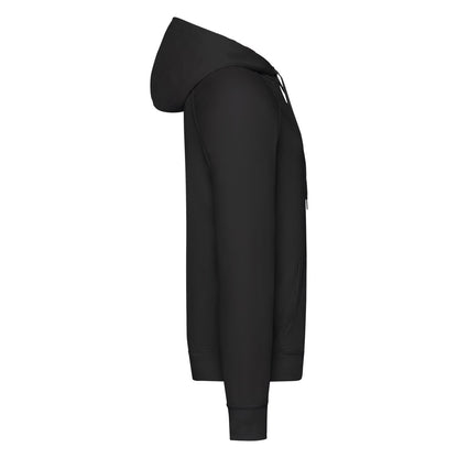 Black - Side - Fruit Of The Loom Unisex Adult Lightweight Hooded Sweatshirt