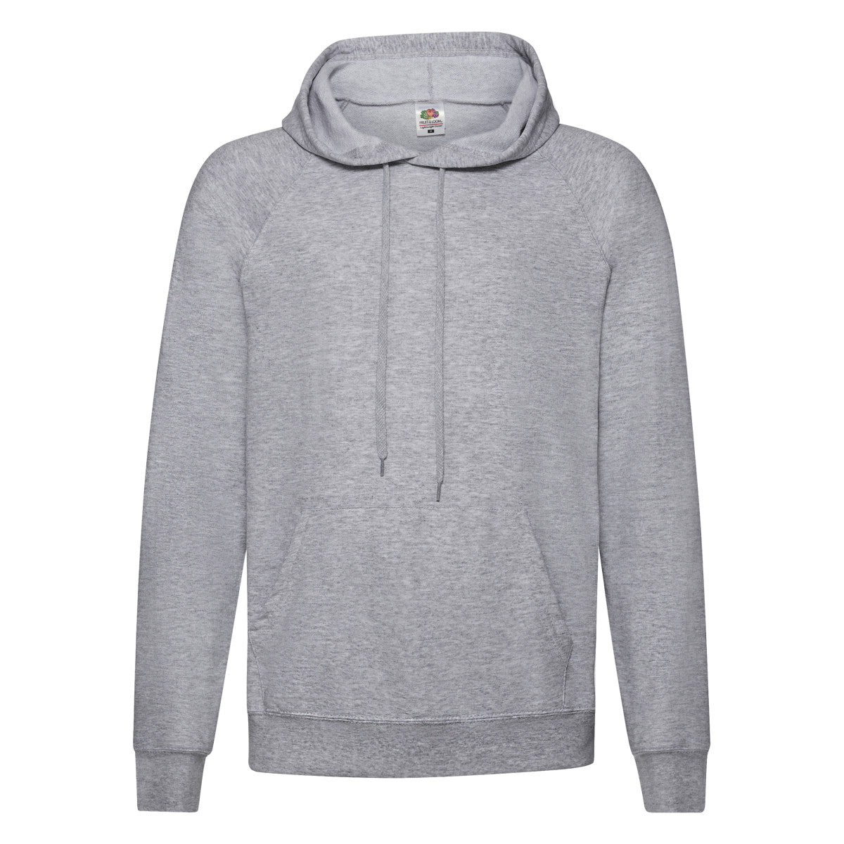 Heather Grey - Front - Fruit Of The Loom Unisex Adult Lightweight Hooded Sweatshirt