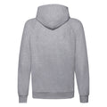 Heather Grey - Back - Fruit of the Loom Unisex Adult Lightweight Hooded Sweatshirt