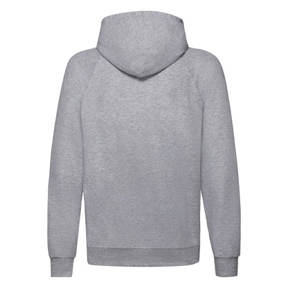 Heather Grey - Back - Fruit Of The Loom Unisex Adult Lightweight Hooded Sweatshirt