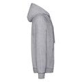 Heather Grey - Side - Fruit of the Loom Unisex Adult Lightweight Hooded Sweatshirt