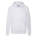 White - Front - Fruit of the Loom Unisex Adult Lightweight Hooded Sweatshirt