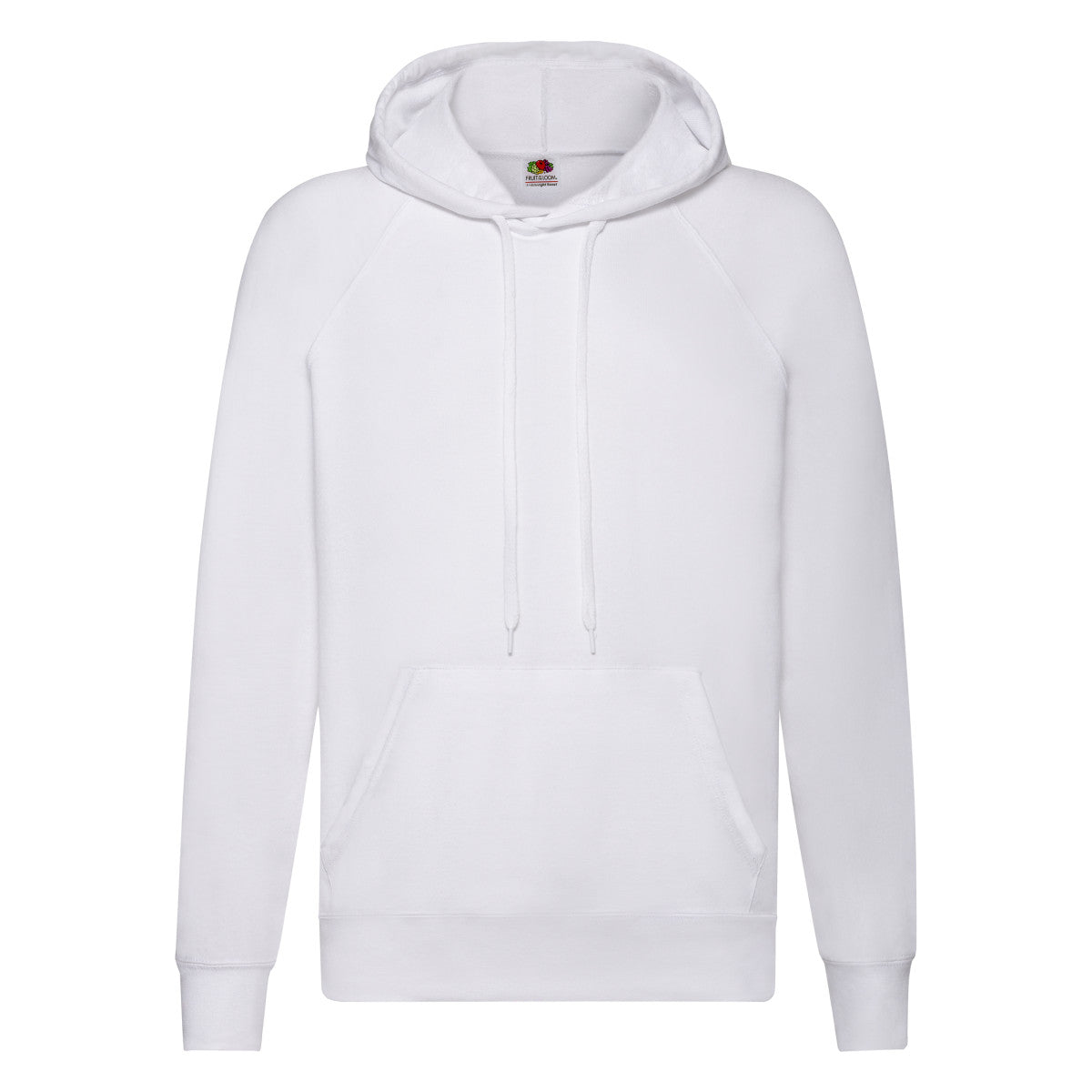 White - Front - Fruit Of The Loom Unisex Adult Lightweight Hooded Sweatshirt