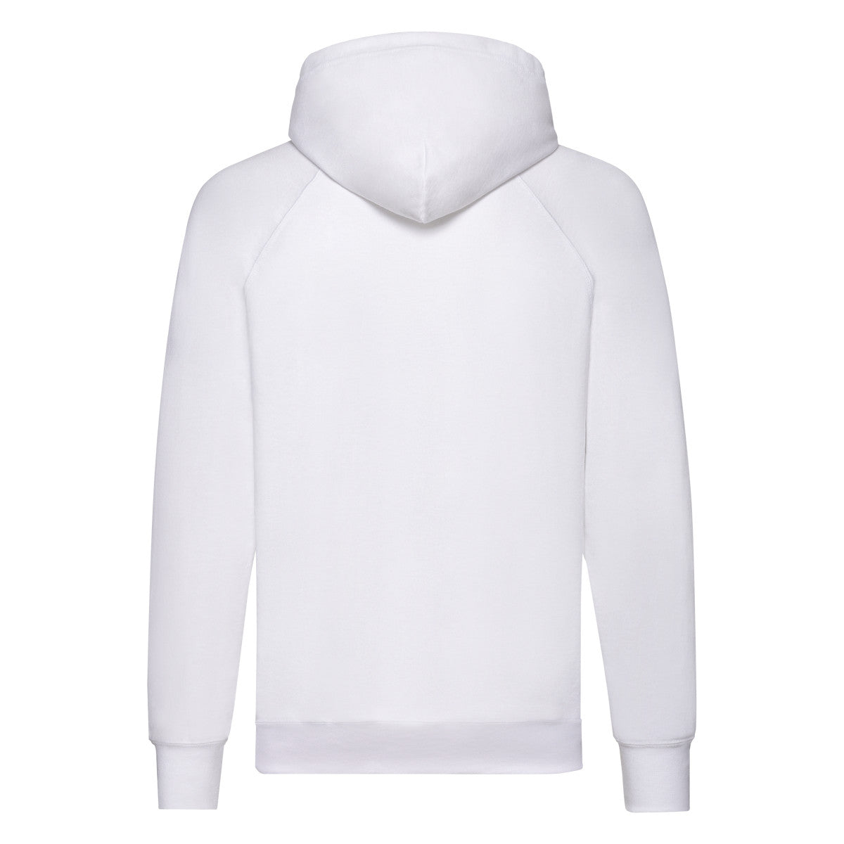 White - Back - Fruit Of The Loom Unisex Adult Lightweight Hooded Sweatshirt