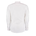 White - Back - Kustom Kit Mens Slim Long-Sleeved Business Shirt