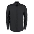 Black - Front - Kustom Kit Mens Slim Long-Sleeved Business Shirt