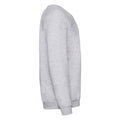 Heather Grey - Side - Fruit of the Loom Childrens-Kids Classic Heather Raglan Sweatshirt