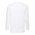 White - Back - Fruit of the Loom Mens Valueweight Long-Sleeved T-Shirt