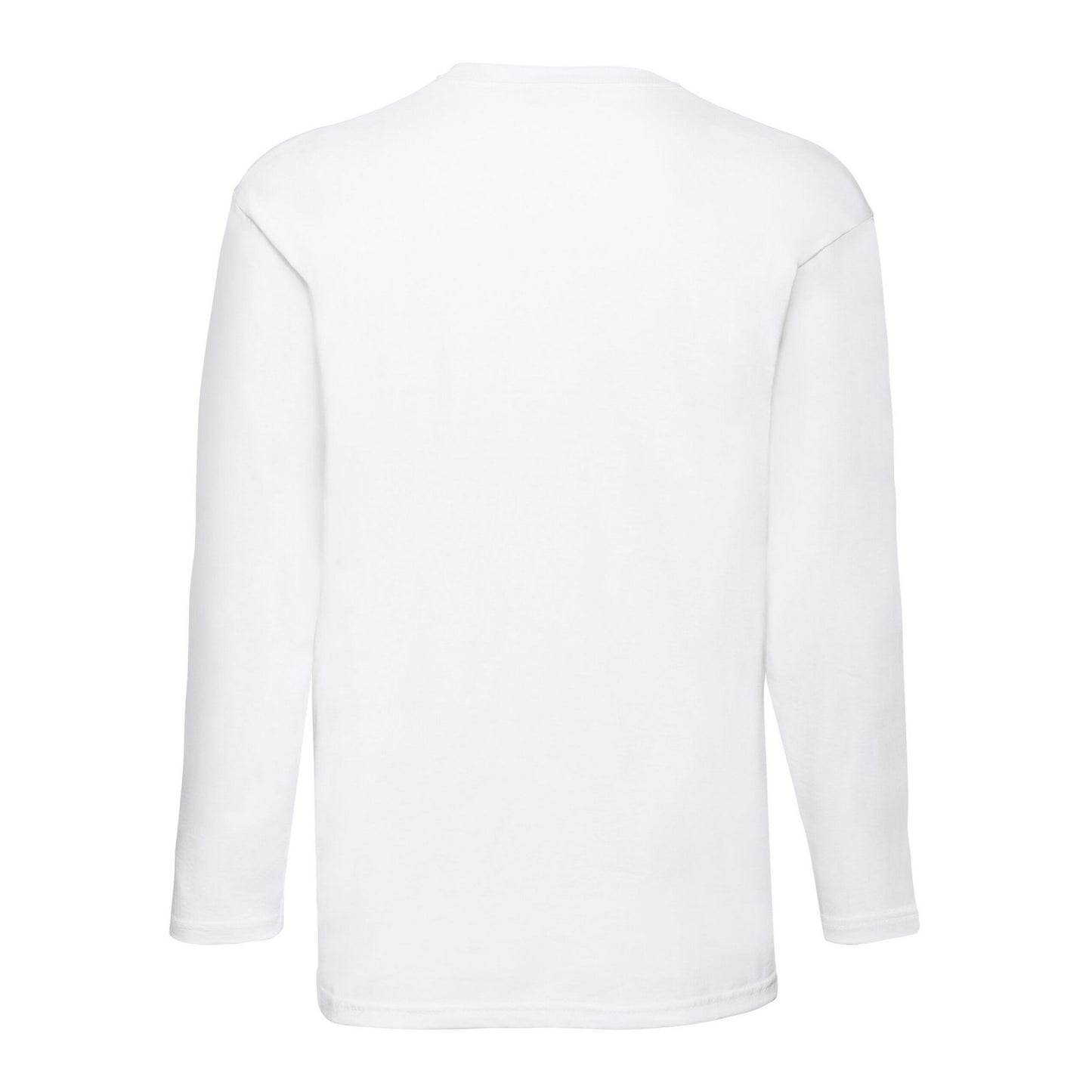 White - Back - Fruit of the Loom Mens Valueweight Long-Sleeved T-Shirt