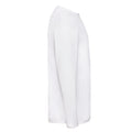 White - Side - Fruit of the Loom Mens Valueweight Long-Sleeved T-Shirt