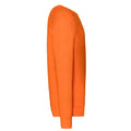 Orange - Side - Fruit of the Loom Unisex Adult Lightweight Raglan Sweatshirt