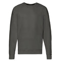 Light Graphite - Front - Fruit of the Loom Unisex Adult Lightweight Raglan Sweatshirt