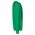 Kelly Green - Side - Fruit of the Loom Unisex Adult Lightweight Raglan Sweatshirt
