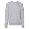 Heather Grey - Front - Fruit of the Loom Unisex Adult Lightweight Raglan Sweatshirt
