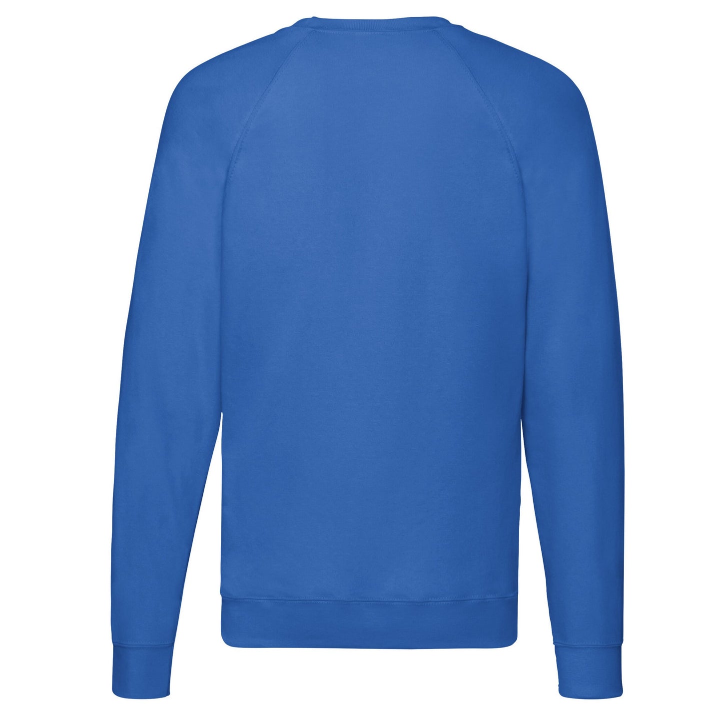 Royal Blue - Back - Fruit of the Loom Unisex Adult Lightweight Raglan Sweatshirt