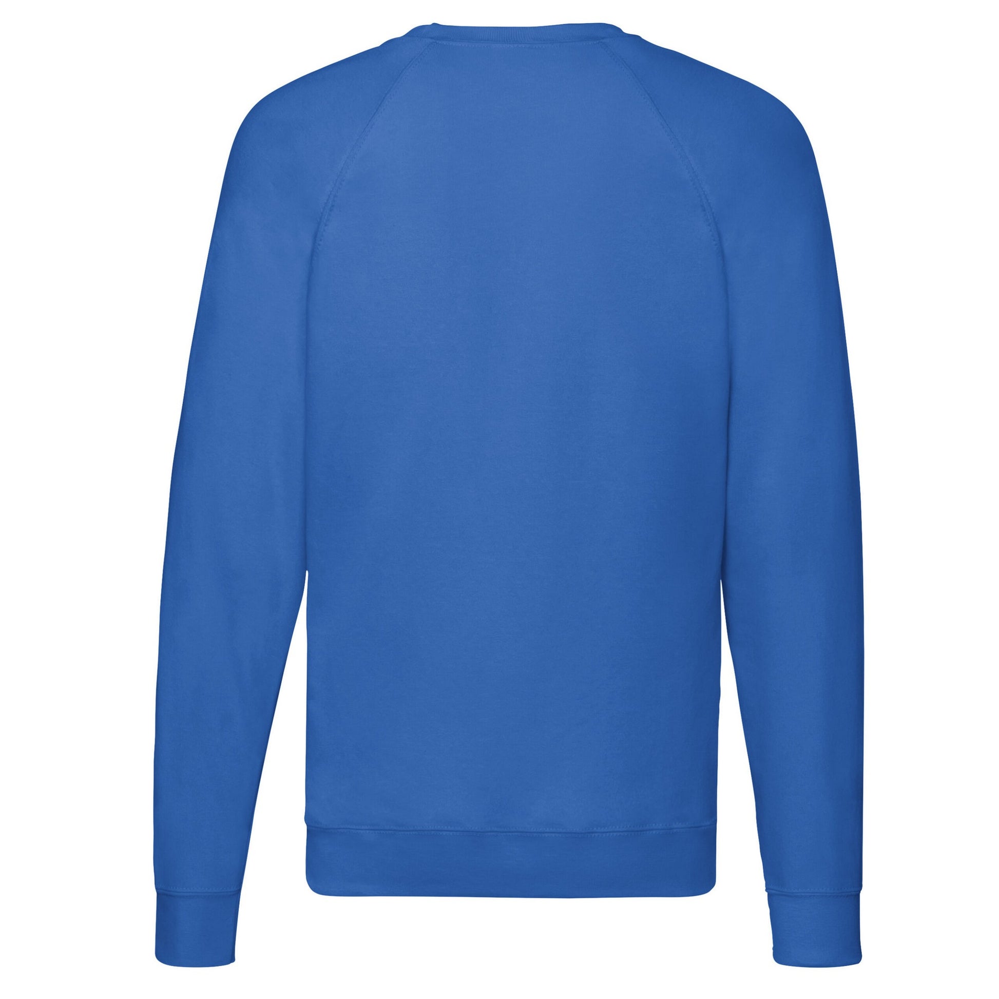 Royal Blue - Back - Fruit of the Loom Unisex Adult Lightweight Raglan Sweatshirt