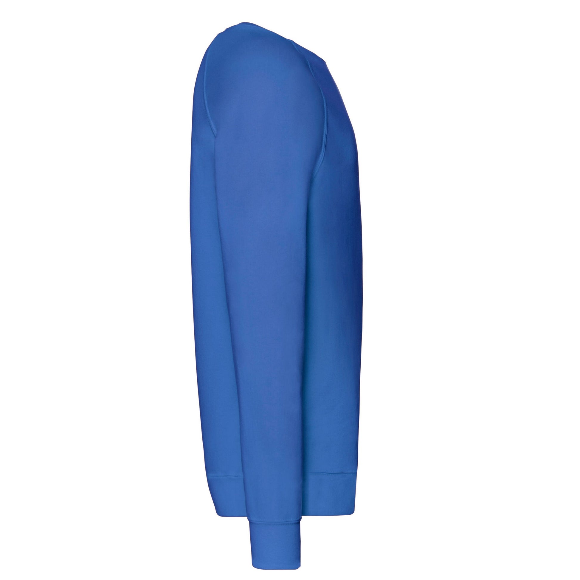 Royal Blue - Side - Fruit of the Loom Unisex Adult Lightweight Raglan Sweatshirt