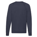 Deep Navy - Back - Fruit of the Loom Unisex Adult Lightweight Raglan Sweatshirt