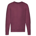 Burgundy - Front - Fruit of the Loom Unisex Adult Lightweight Raglan Sweatshirt