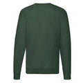 Bottle Green - Back - Fruit of the Loom Unisex Adult Lightweight Raglan Sweatshirt