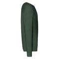 Bottle Green - Side - Fruit of the Loom Unisex Adult Lightweight Raglan Sweatshirt