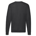 Black - Back - Fruit of the Loom Unisex Adult Lightweight Raglan Sweatshirt