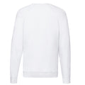 White - Back - Fruit of the Loom Unisex Adult Lightweight Raglan Sweatshirt