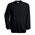 Black - Front - B&C Unisex Adult Set-in Sweatshirt