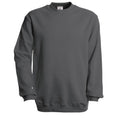 Steel Grey - Front - B&C Unisex Adult Set-in Sweatshirt