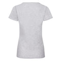 Heather Grey - Back - Fruit of the Loom Womens-Ladies Valueweight Heather Lady Fit T-Shirt