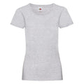 Heather Grey - Front - Fruit of the Loom Womens-Ladies Valueweight Heather Lady Fit T-Shirt