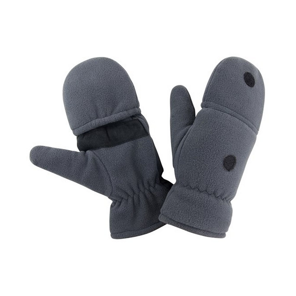 Grey - Front - Result Winter Essentials Gripped Gloves