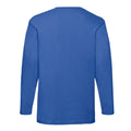 Royal Blue - Back - Fruit of the Loom Mens Valueweight Long-Sleeved T-Shirt