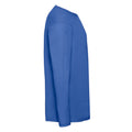 Royal Blue - Side - Fruit of the Loom Mens Valueweight Long-Sleeved T-Shirt