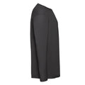 Black - Side - Fruit of the Loom Mens Valueweight Long-Sleeved T-Shirt