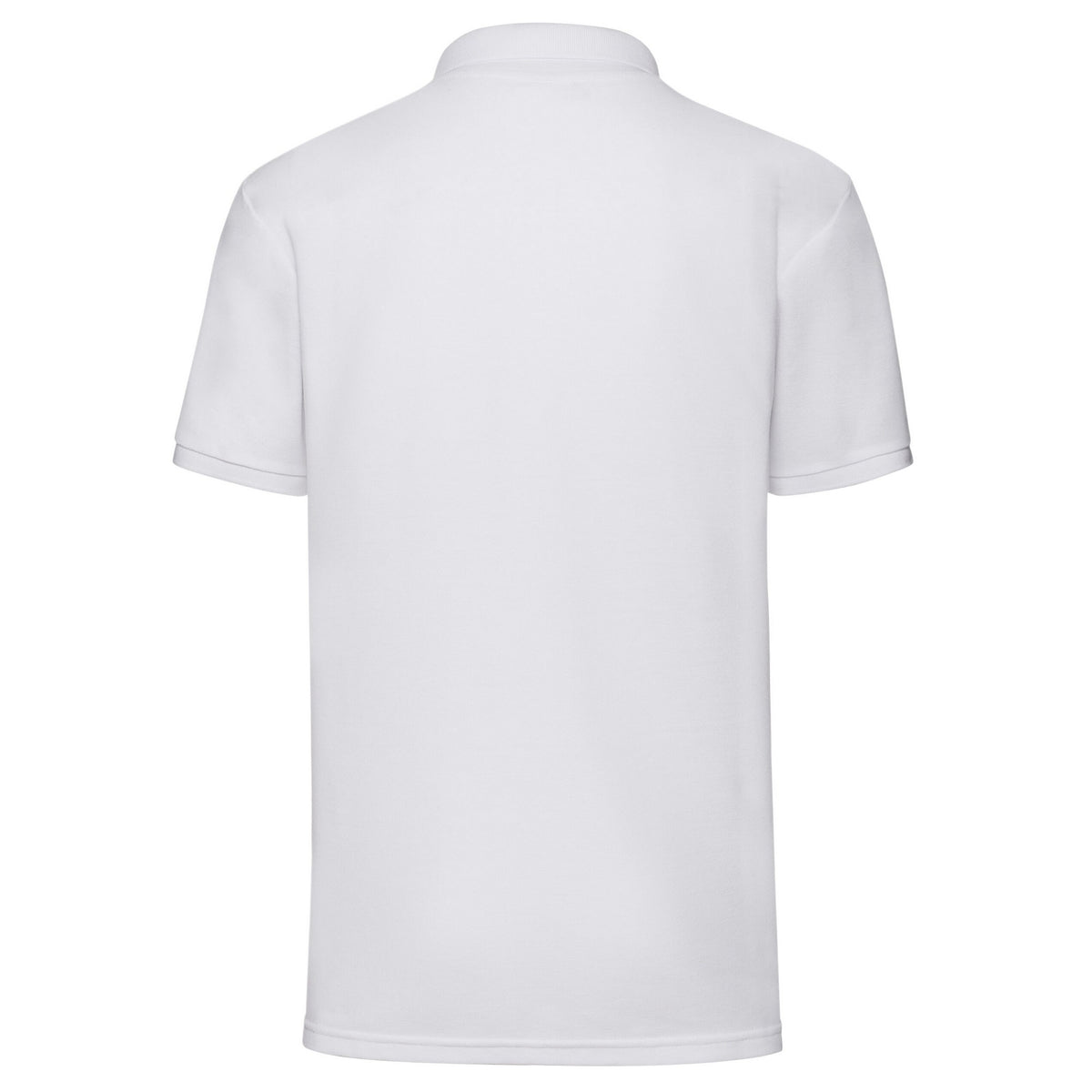 White - Back - Fruit of the Loom Mens 65-35 Polycotton Pique Polo Shirt