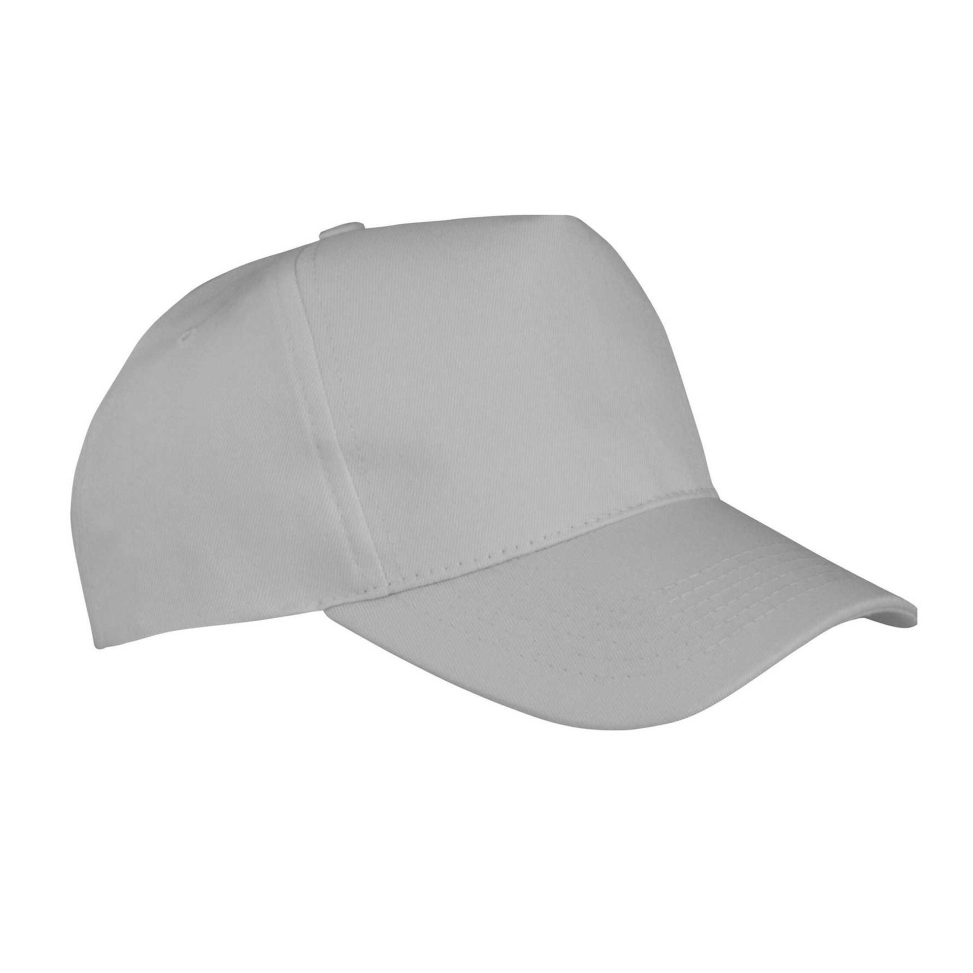 Dove Grey - Back - Result Headwear Boston 5 Panel Polycotton Baseball Cap