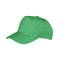Apple Green - Front - Result Headwear Boston 5 Panel Polycotton Baseball Cap