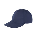 Navy - Front - Result Headwear Memphis 6 Panel Brushed Cotton Low Profile Baseball Cap