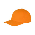 Orange - Front - Result Headwear Memphis 6 Panel Brushed Cotton Low Profile Baseball Cap