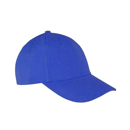 Azure Blue - Back - Result Headwear Memphis 6 Panel Brushed Cotton Low Profile Baseball Cap