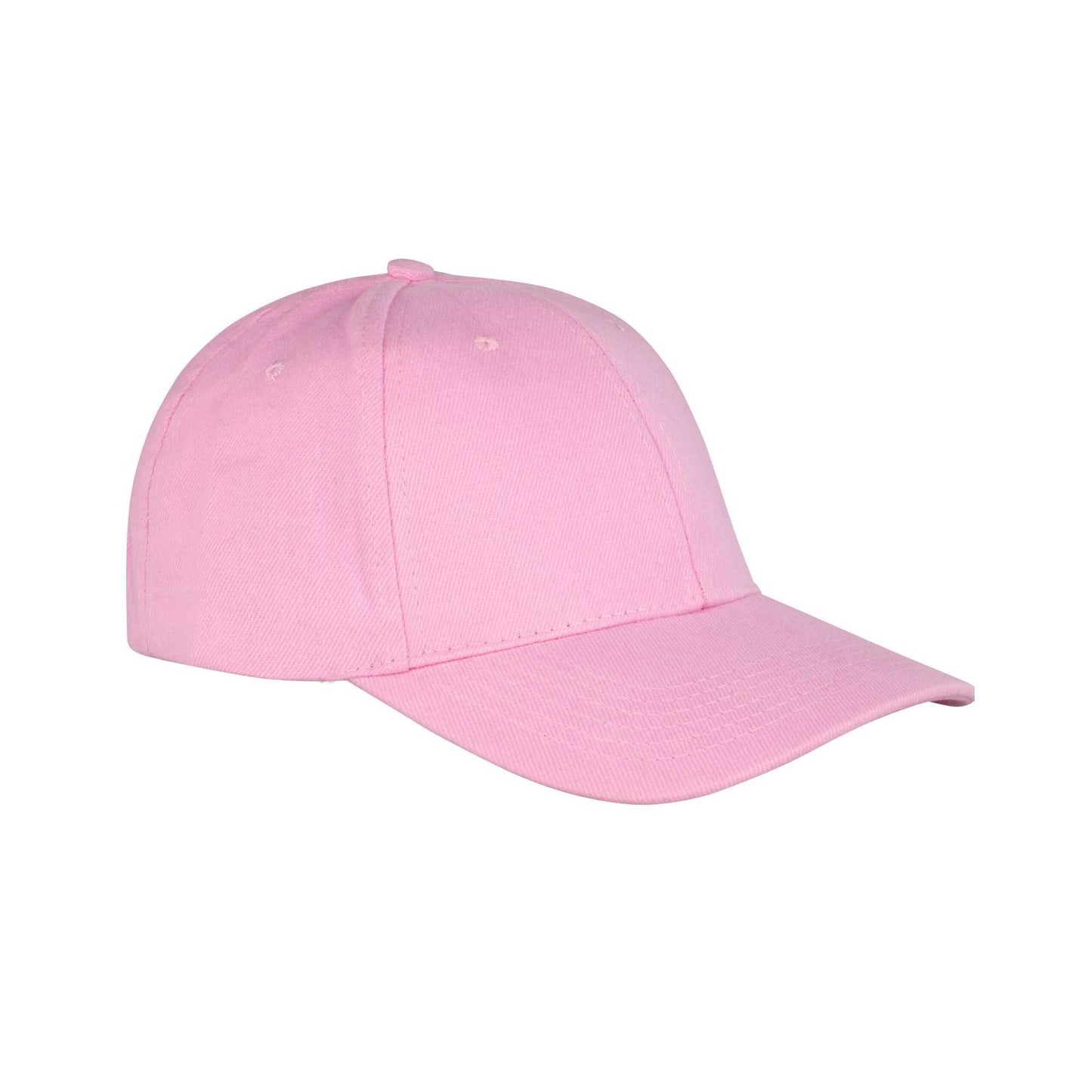 Pink - Back - Result Headwear Memphis 6 Panel Brushed Cotton Low Profile Baseball Cap