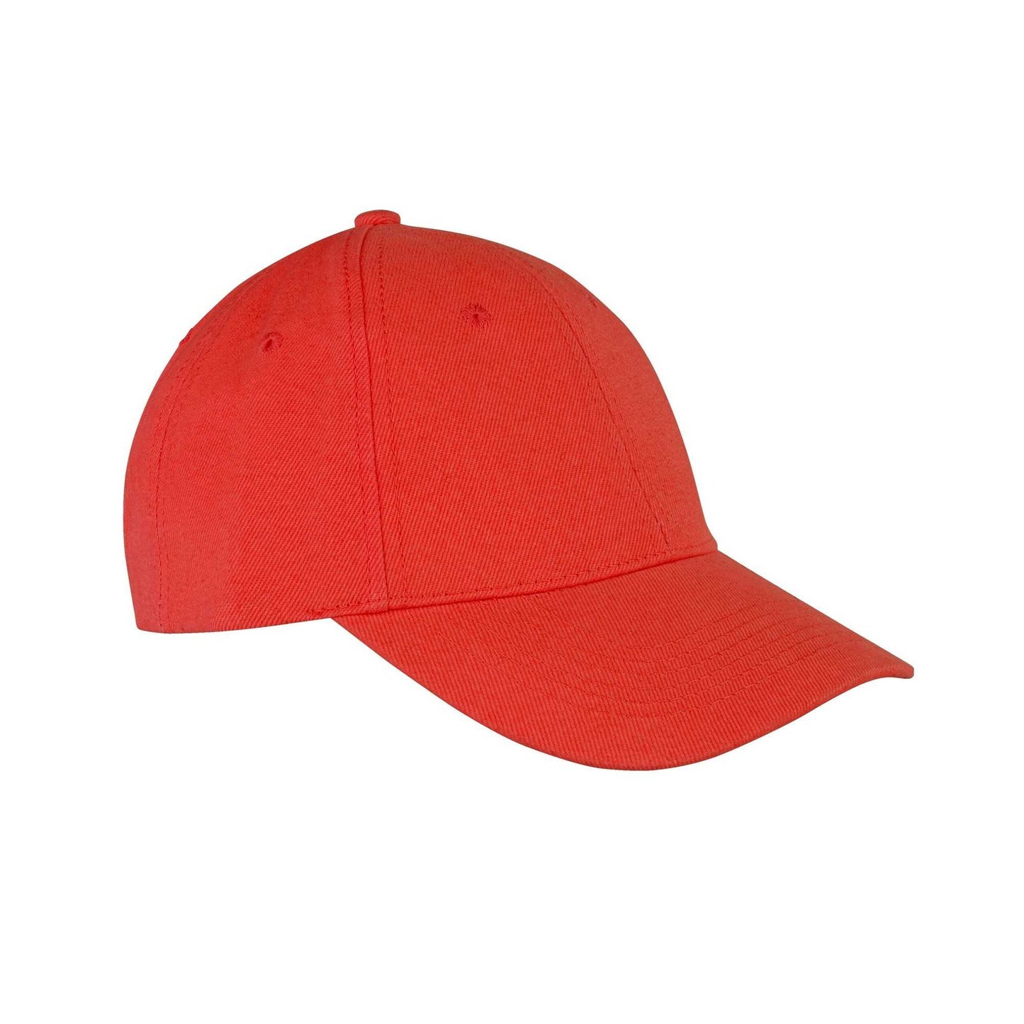 Red - Back - Result Headwear Memphis 6 Panel Brushed Cotton Low Profile Baseball Cap