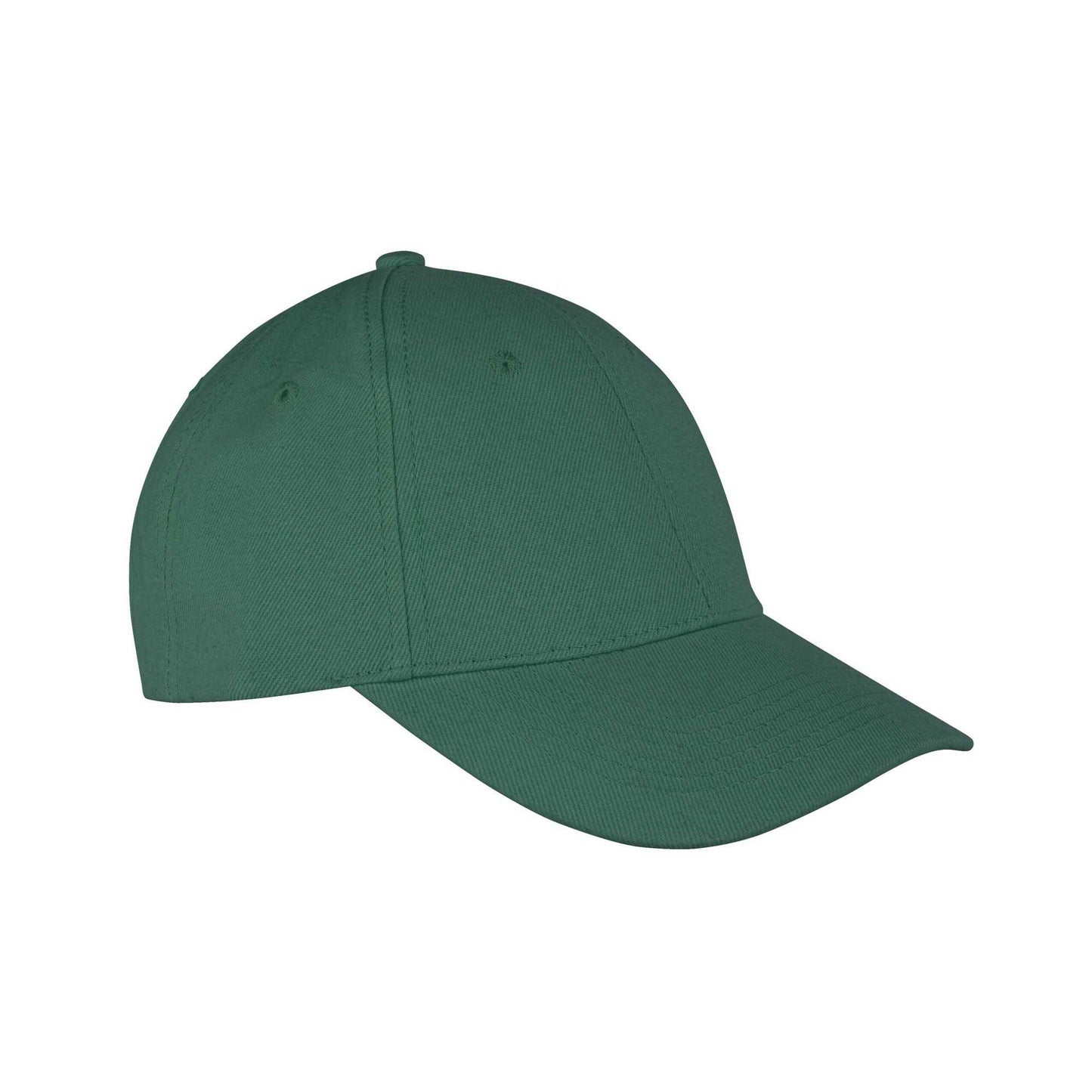 Bottle Green - Back - Result Headwear Memphis 6 Panel Brushed Cotton Low Profile Baseball Cap