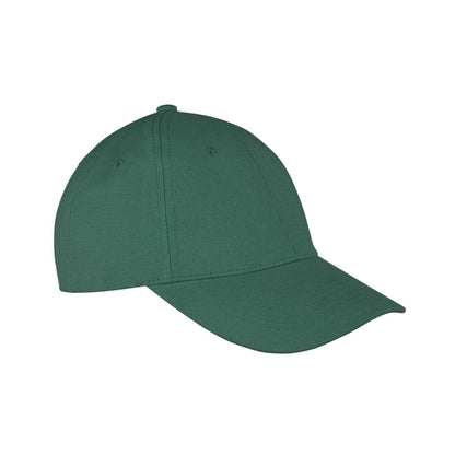 Bottle Green - Back - Result Headwear Memphis 6 Panel Brushed Cotton Low Profile Baseball Cap