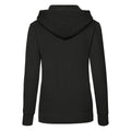 Black - Back - Fruit of the Loom Womens-Ladies Classic 80-20 Lady Fit Hoodie