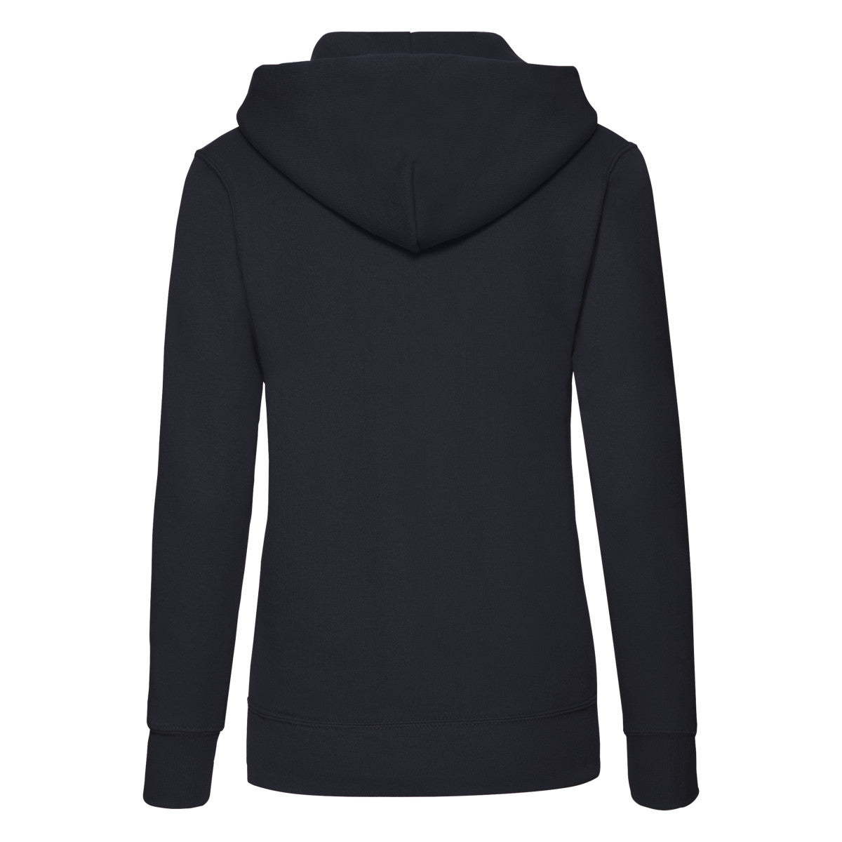 Deep Navy - Back - Fruit of the Loom Womens-Ladies Classic 80-20 Lady Fit Hoodie