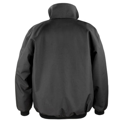 Black - Back - WORK-GUARD by Result Mens Sabre Pilot Jacket