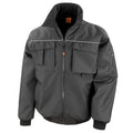 Black - Front - WORK-GUARD by Result Mens Sabre Pilot Jacket